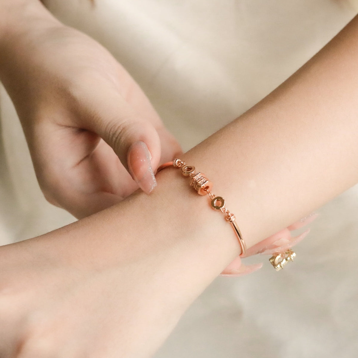 ELOREVA Elegant Bracelet – 18K Rose Gold Plated 925 Sterling Silver