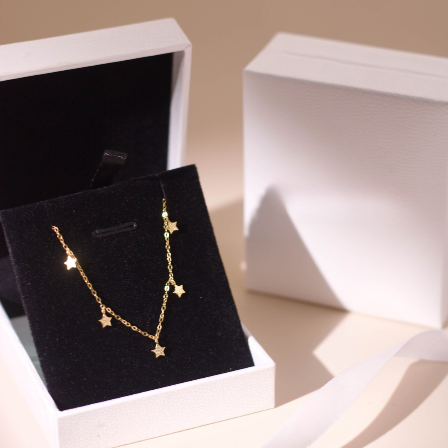 ELOREVA Morri Star Necklace – 18K Gold Plated 925 Sterling Silver