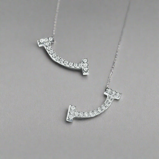 18K Celestial T Smile Diamonds Earrings