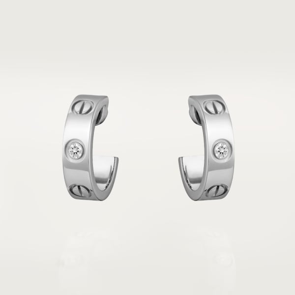 18K Love 2 Diamonds Earrings