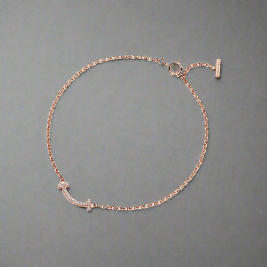18K Celestial T Smile Diamond Bracelet
