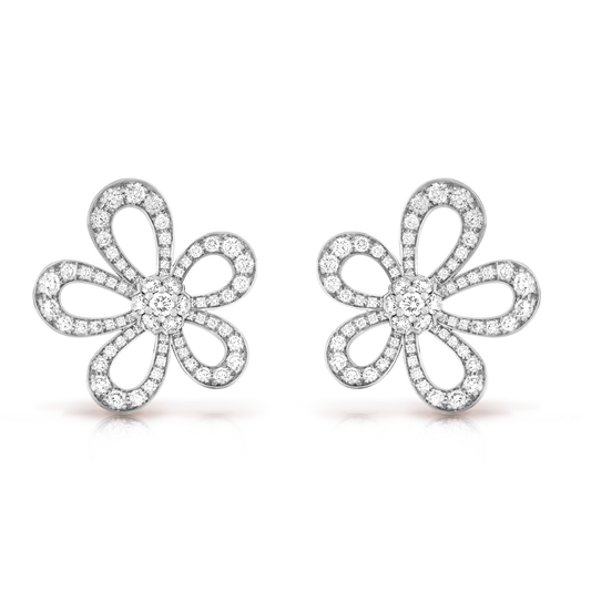 18k Celestial Flowerlace Earrings