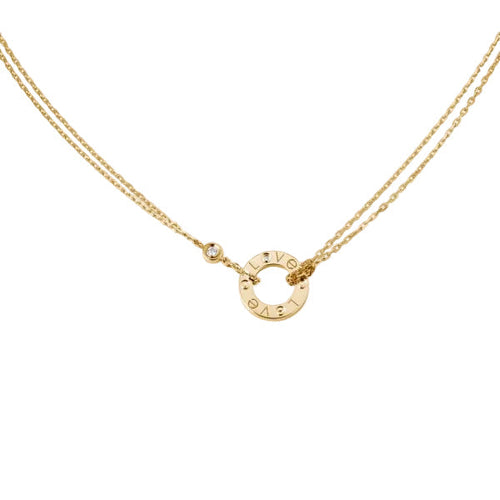 18K Love Diamond Necklace