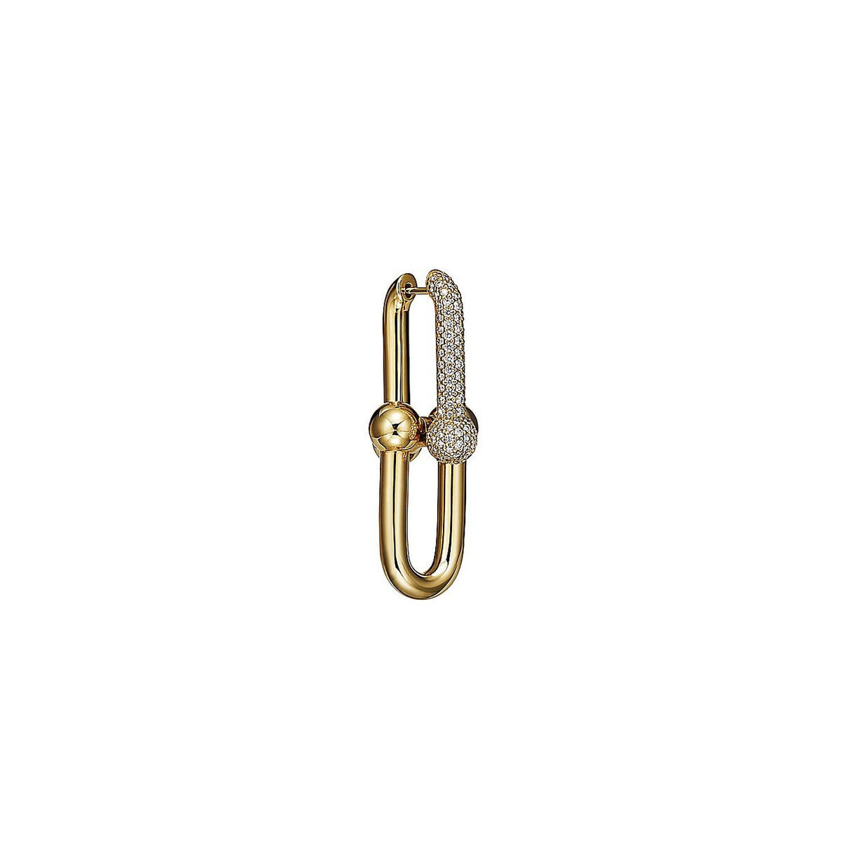 18K Celestial T HardWear Large Link Diamonds Earrings