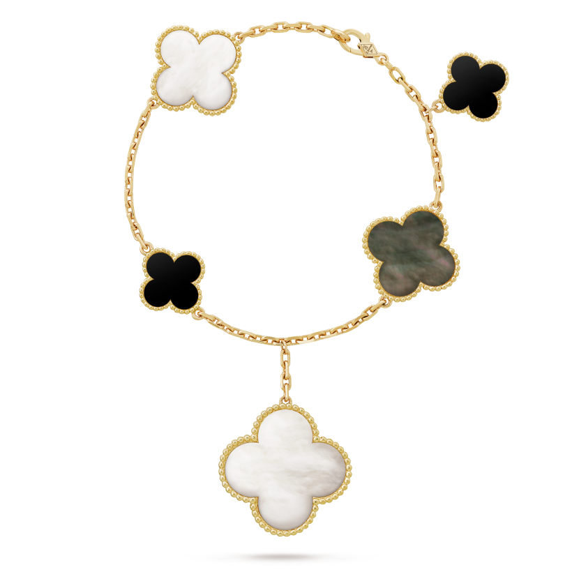 18K Magic Alhambra Five Motifs Bracelet