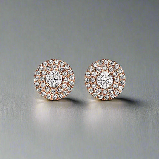 18K Celestial T Soleste Diamonds Rose Gold Earrings