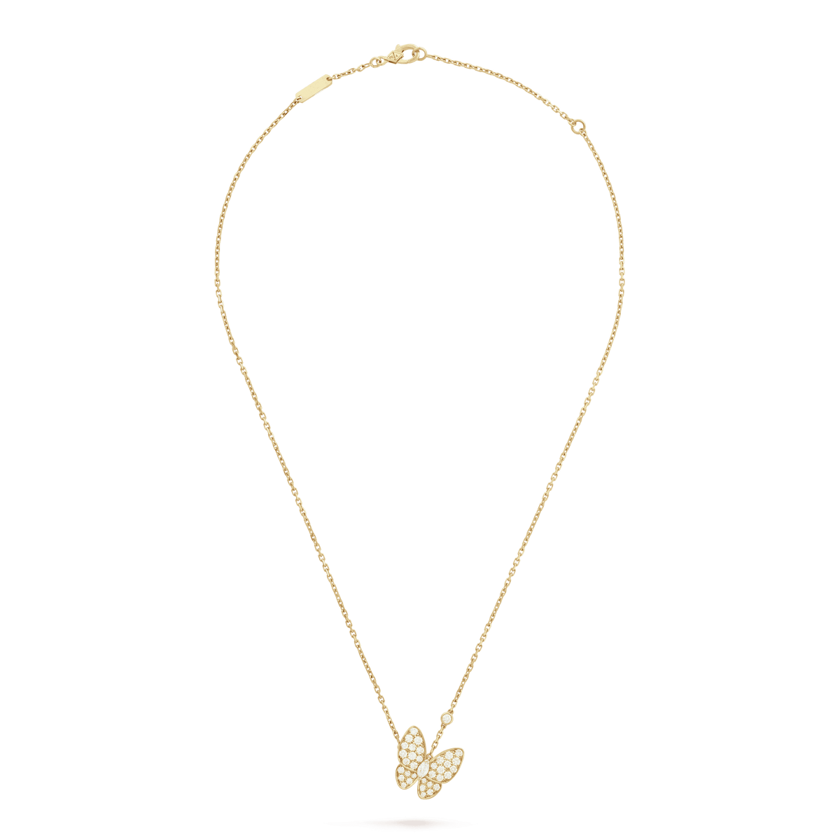 18K Celestial Two Butterfly Necklace
