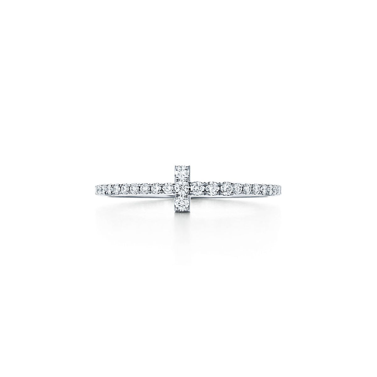 18K Celestial T Diamond Wire  Ring