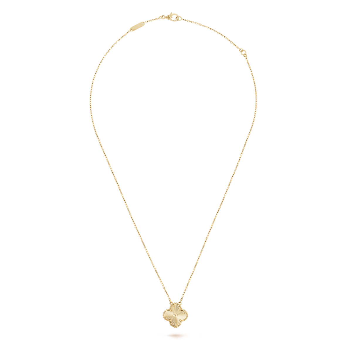18K Celestial Vintage Alhambra Pendant Clover Necklace