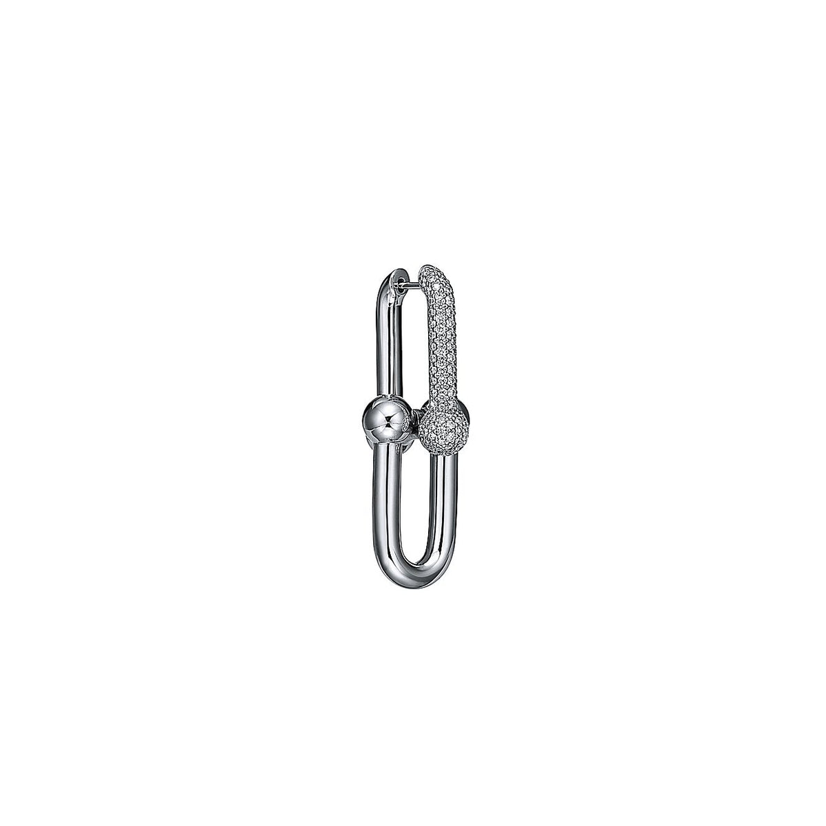 18K Celestial T HardWear Large Link Diamonds Earrings