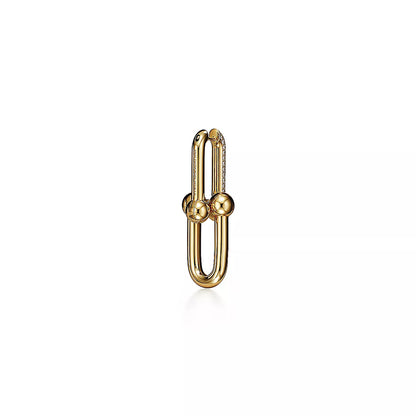 18K Celestial T HardWear Large Link Diamonds Earrings