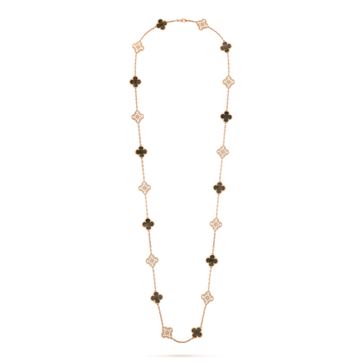 18K Celestial Vintage Alhambra 20 Motifs Long Necklace