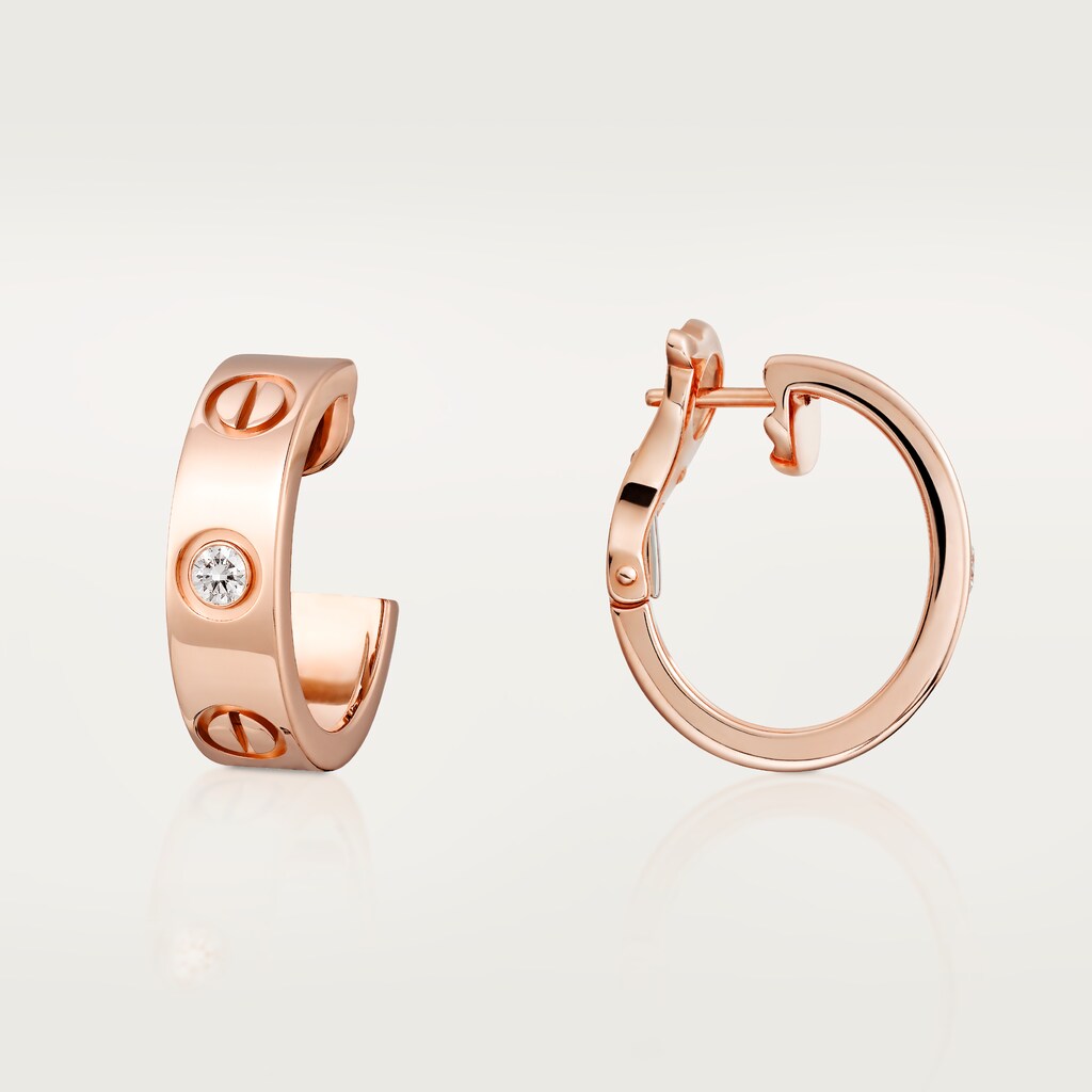 18K Celestial Love 2 Diamonds Earrings