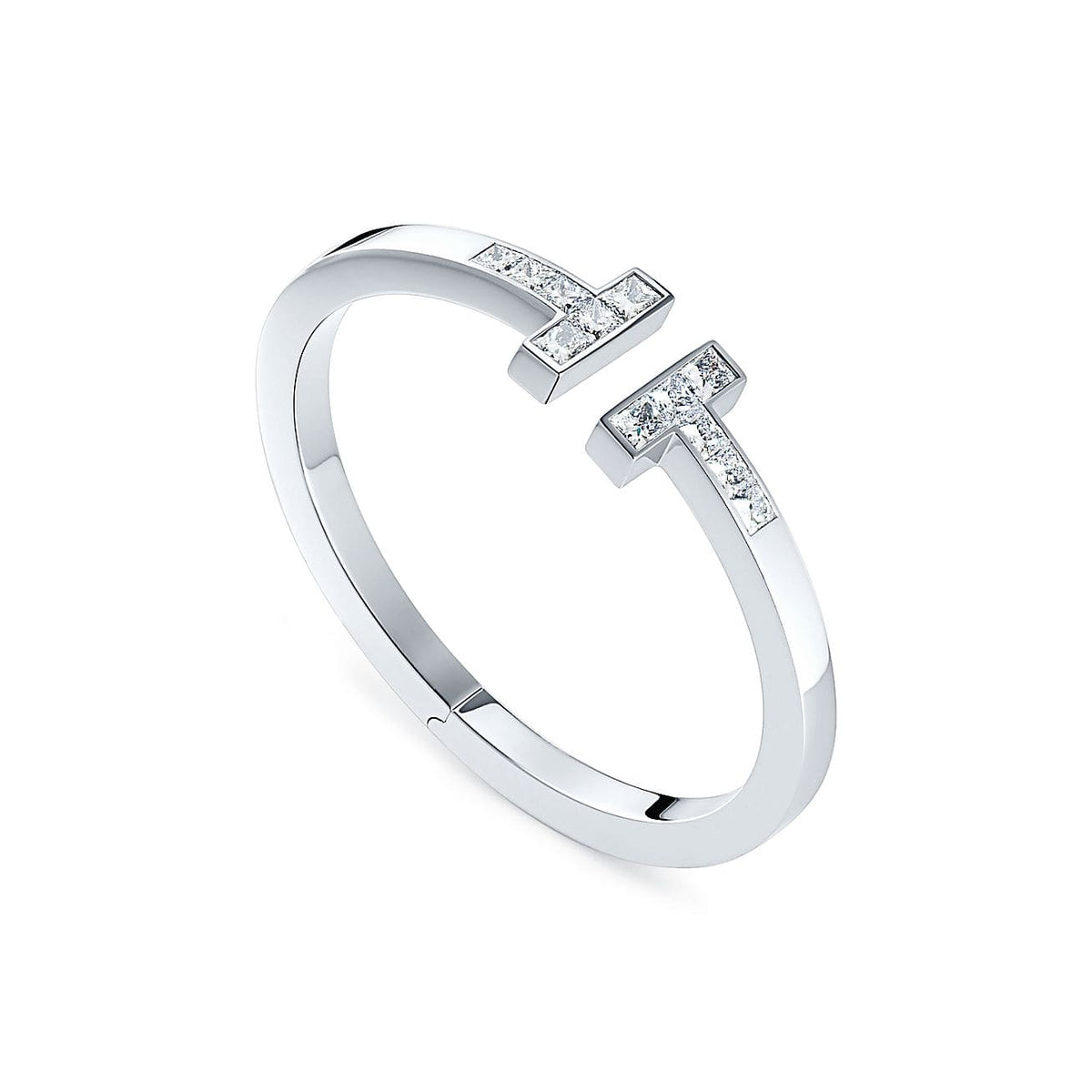 18K Celestial T Diamond Square Bracelet