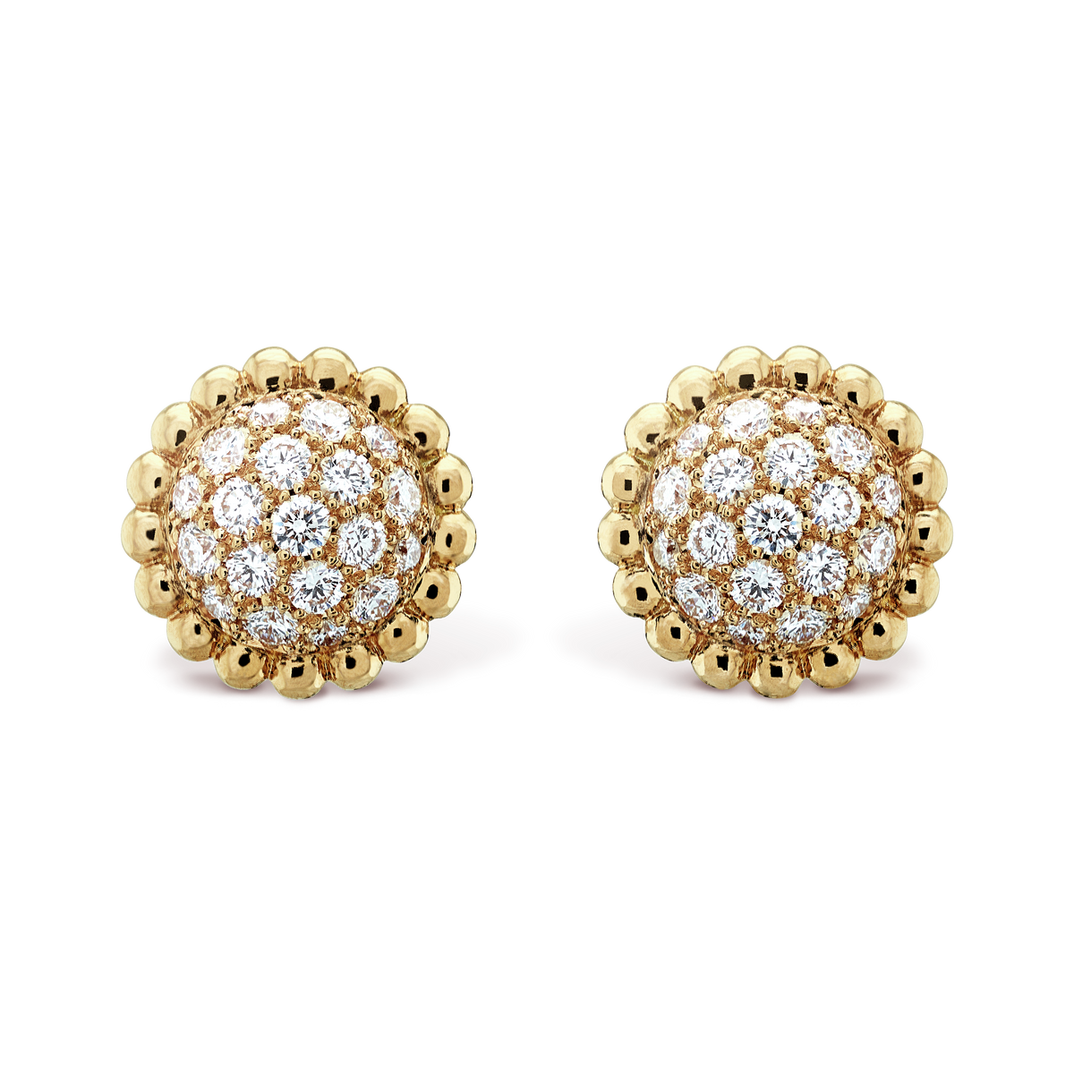 18K Celestial Perl̩e Diamonds Earrings