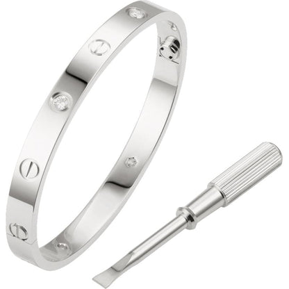 18K Celestial Four Diamonds Love Bracelet