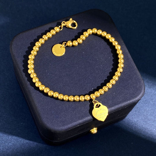 18K Celestial Return to T Heart Tag Bracelet
