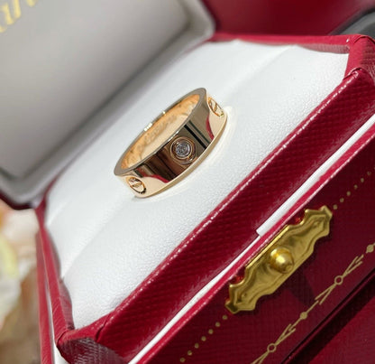 18K Celestial Love Wedding Three Diamonds Ring