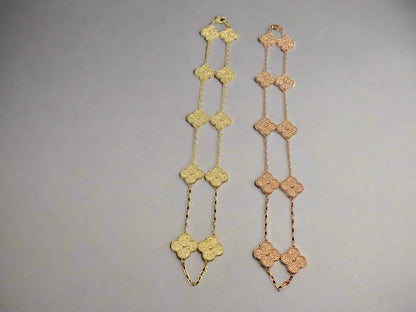 18K Celestial Vintage Alhambra 10 Motifs Necklace