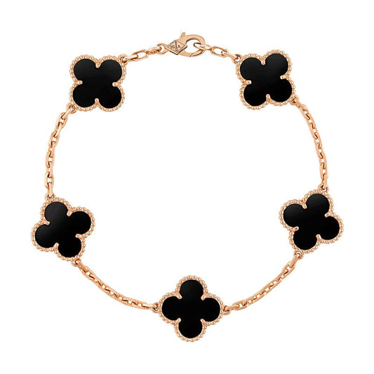 18K Vintage Alhambra Five Motifs Bracelet