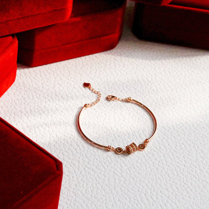 ELOREVA Elegant Bracelet – 18K Rose Gold Plated 925 Sterling Silver