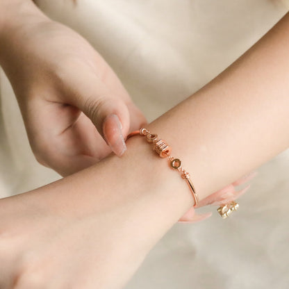 ELOREVA Elegant Bracelet – 18K Rose Gold Plated 925 Sterling Silver