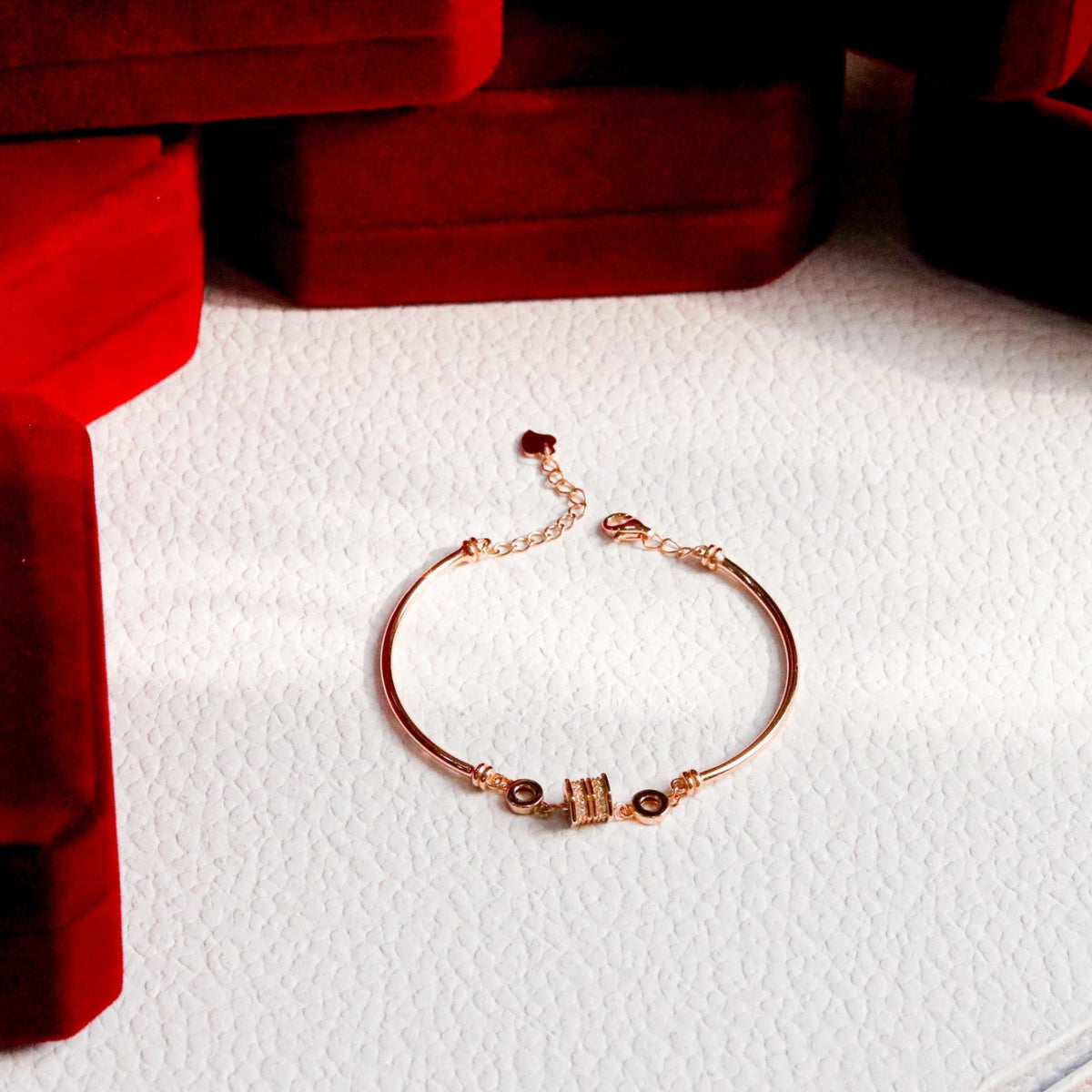 ELOREVA Elegant Bracelet – 18K Rose Gold Plated 925 Sterling Silver