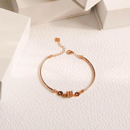 ELOREVA Elegant Bracelet – 18K Rose Gold Plated 925 Sterling Silver