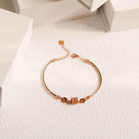 ELOREVA Elegant Bracelet – 18K Rose Gold Plated 925 Sterling Silver
