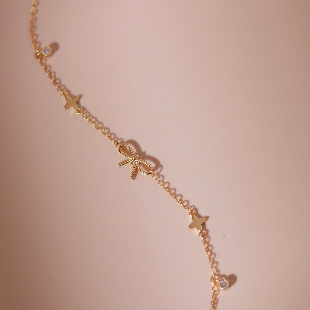 ELOREVA Marysol Bow Bracelet – 18K Gold Plated 925 Sterling Silver
