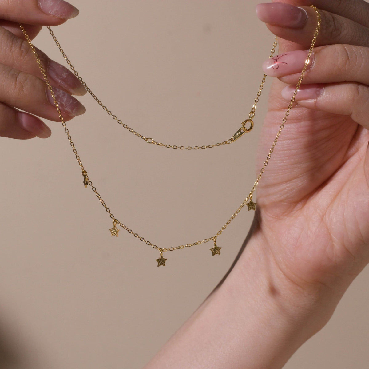 ELOREVA Morri Star Necklace – 18K Gold Plated 925 Sterling Silver