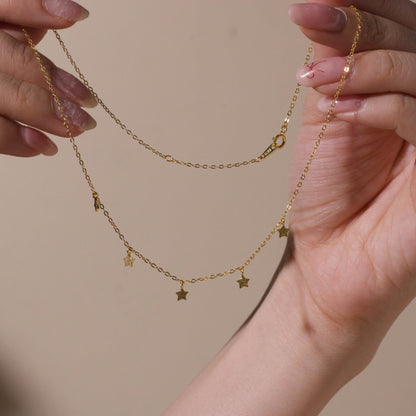ELOREVA Morri Star Necklace – 18K Gold Plated 925 Sterling Silver