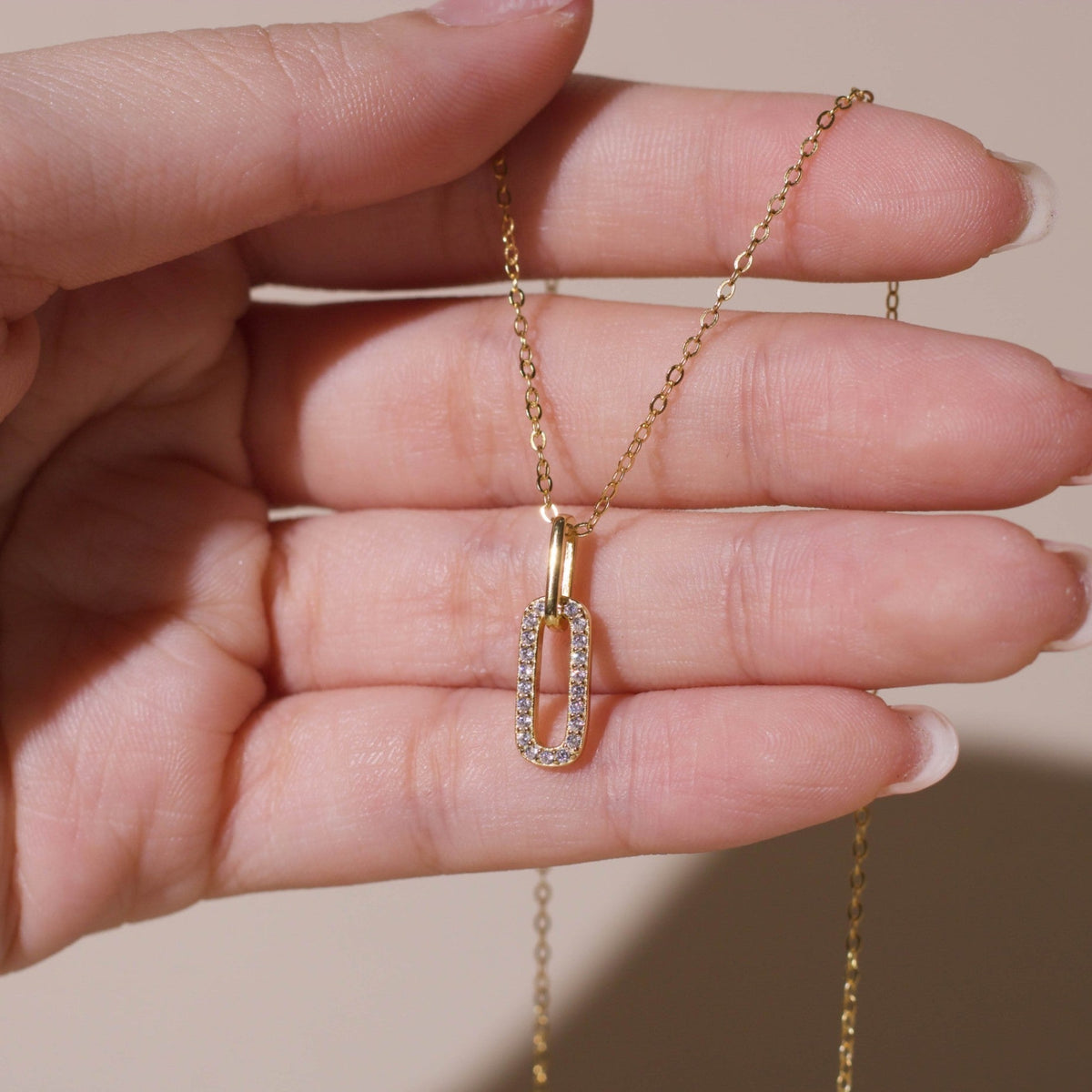 ELOREVA Rincy Necklace – 18K Gold Plated 925 Sterling Silver