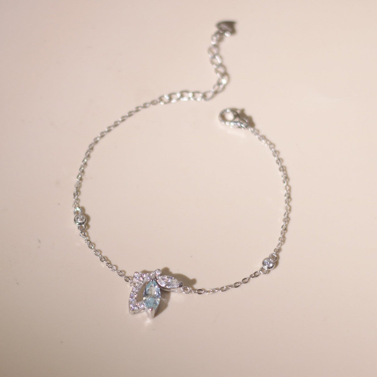 ELOREVA Luna Moon Bracelet – Rose Gold & Platinum Plated 925 Sterling Silver