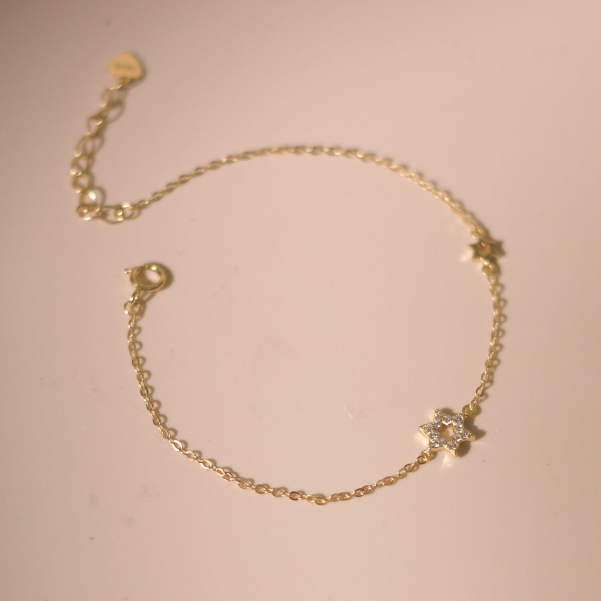 ELOREVA Roise Snowflake Bracelet – 18K Gold Plated 925 Sterling Silver