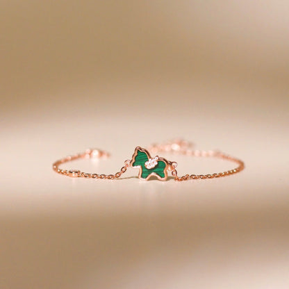 ELOREVA Unicorn Bracelet – Rose Gold & Platinum Plated 925 Sterling Silver