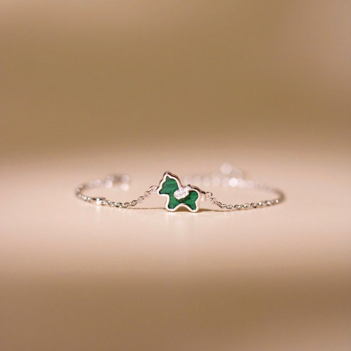 ELOREVA Unicorn Bracelet – Rose Gold & Platinum Plated 925 Sterling Silver