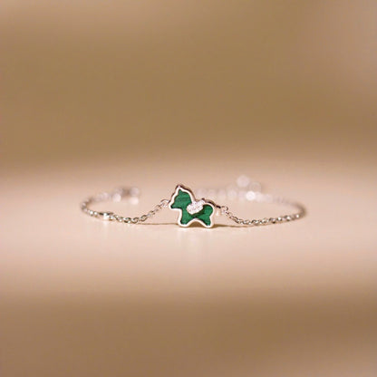 ELOREVA Unicorn Bracelet – Rose Gold & Platinum Plated 925 Sterling Silver