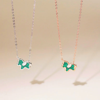 ELOREVA Unicorn Necklace – 18K Rose Gold & Platinum Plated 925 Sterling Silver