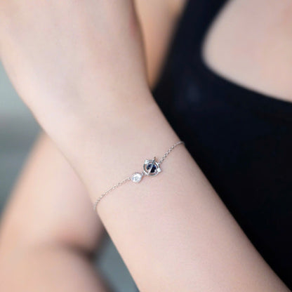 ELOREVA Eirlys Planet Bracelet – Rose Gold & Platinum Plated 925 Sterling Silver