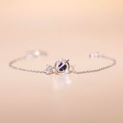 ELOREVA Eirlys Planet Bracelet – Rose Gold & Platinum Plated 925 Sterling Silver