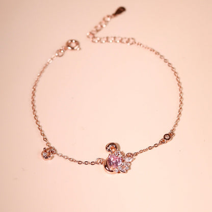 ELOREVA Fiona Swan Bracelet – 18K Rose Gold Plated 925 Sterling Silver