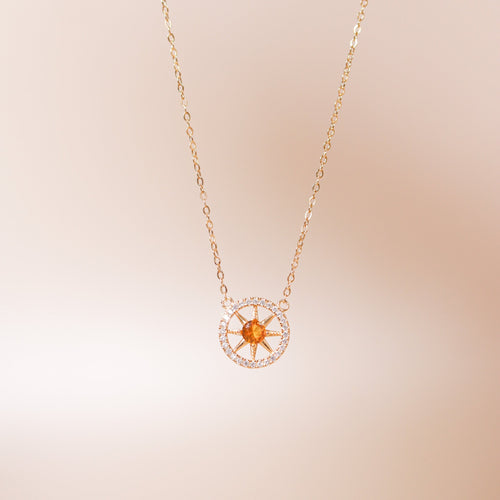 ELOREVA Sunny Necklace – 18K Gold Plated 925 Sterling Silver