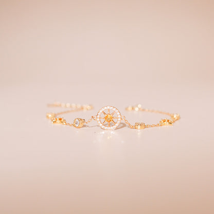ELOREVA Sunny Bracelet – 18K Gold Plated 925 Sterling Silver