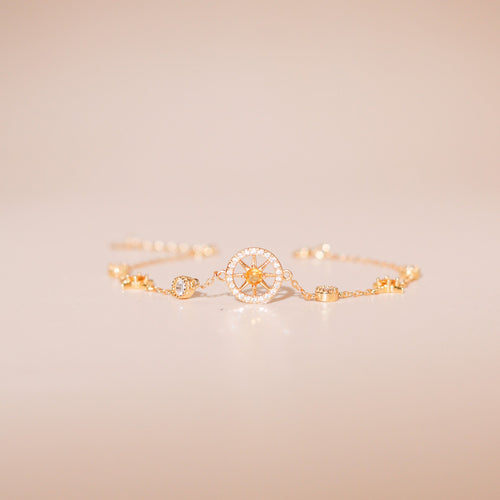 ELOREVA Sunny Bracelet – 18K Gold Plated 925 Sterling Silver