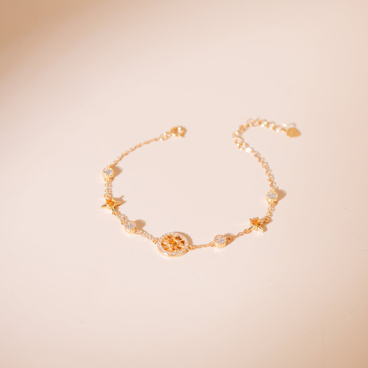 ELOREVA Sunny Bracelet – 18K Gold Plated 925 Sterling Silver
