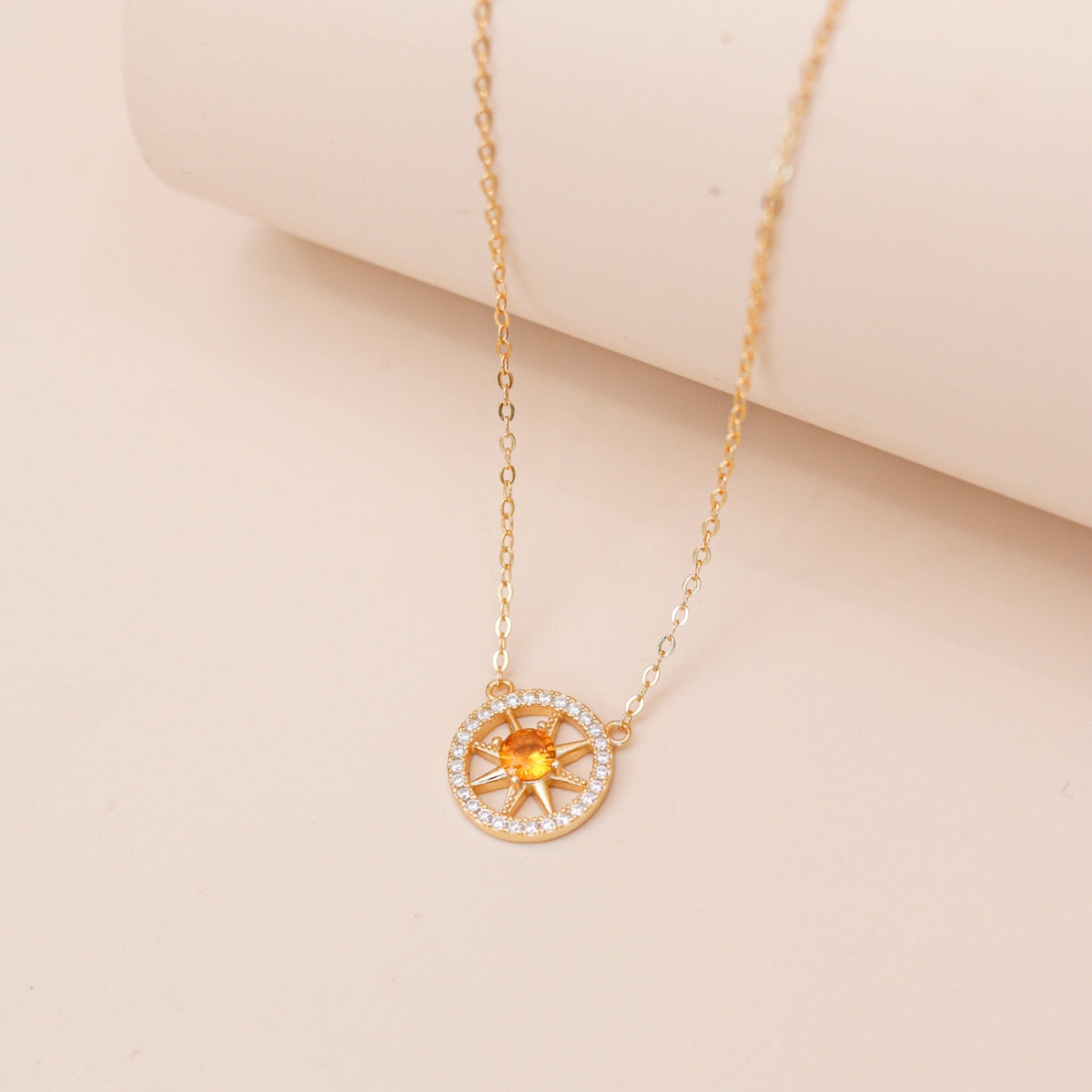 ELOREVA Sunny Necklace – 18K Gold Plated 925 Sterling Silver