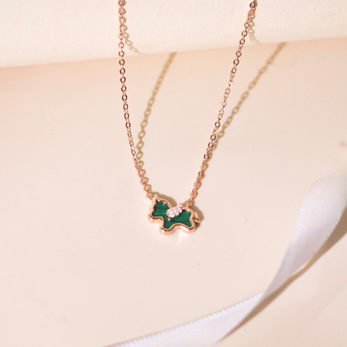 ELOREVA Unicorn Necklace – 18K Rose Gold & Platinum Plated 925 Sterling Silver