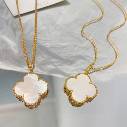 18K Celestial Magic Alhambra One Motif Pearl Necklace