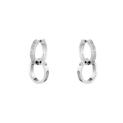 18K Celestial Love Diamond Earrings